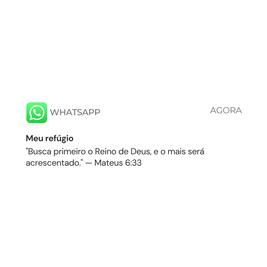 Meu refúgio — WhatsApp